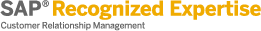 SAP® Recognized Expertise for Customer Relationship Management logo SAP® Recognized Expertise for Customer Relationship Management logo